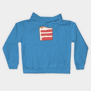 Red Velvet Cake Slice Kids Hoodie